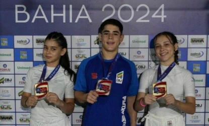 Piauí brilha na Copa Bahia Open de Judô com duas medalhas de ouro e uma de bronze