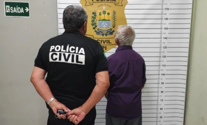 Idoso de 92 anos é preso em Parnaíba por condenação de estupro de criança de 5 anos