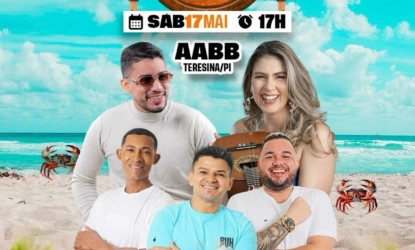 II Fest Caranguejo acontece dia 17 de maio na AABB Teresina com atrações para toda a família