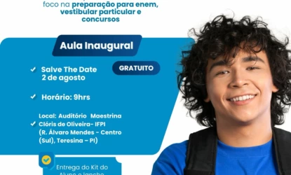 Teresina lança PROVEST, cursinho pré-vestibular gratuito voltado para o ENEM e concursos