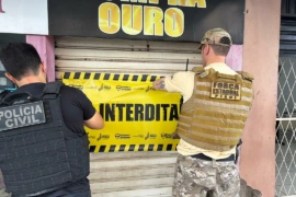 Polícia volta a interditar loja investigada por comércio ilegal de ouro em Teresina