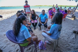 Mulheres marisqueiras do Nordeste participam de intercâmbio sobre sustentabilidade e geração de renda no litoral do Piauí
