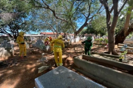 SDU Sudeste reforça limpeza de cemitérios para o Dia das Mães