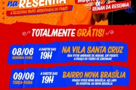 Projeto leva shows gratuitos de Mução e Renan da Resenha para bairros de Teresina