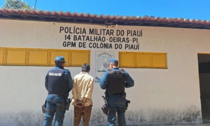 Suspeito de ameaçar a mãe é preso com arma de fogo no interior do Piauí