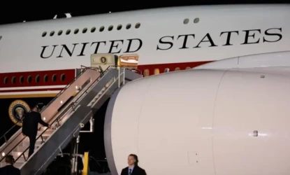 Trump teria sido levado escondido para outro avião após ameaça de ataque do Irã
