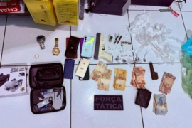 Polícia apreende drogas, munições e dinheiro durante ação em Várzea Grande do Piauí