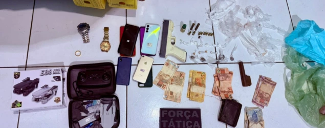 Polícia apreende drogas, munições e dinheiro durante ação em Várzea Grande do Piauí